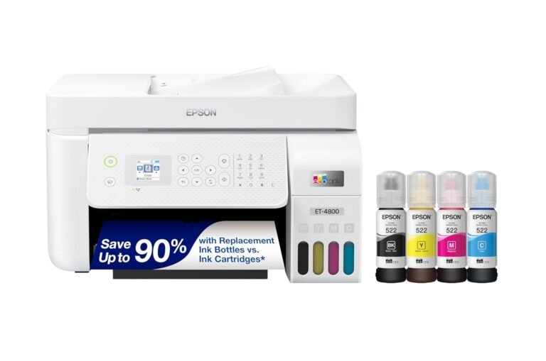 Epson EcoTank ET-4800 All-In-One Printer Review